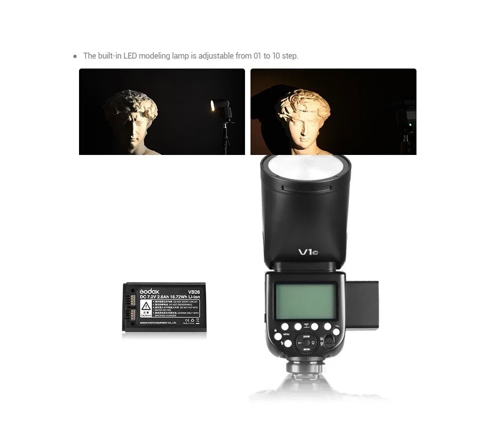 فلاش كاميرا تصوير سبيد لايت Godox V1 Flash For [Canon] 